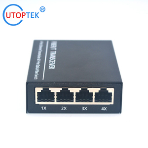 ตัวแปลงสื่อ100Mbps สวิตช์อีเธอร์เน็ต2 SC + 3 RJ45สวิตช์เครือข่าย1A PCBA BOARD DC 5V - Product Image 4
