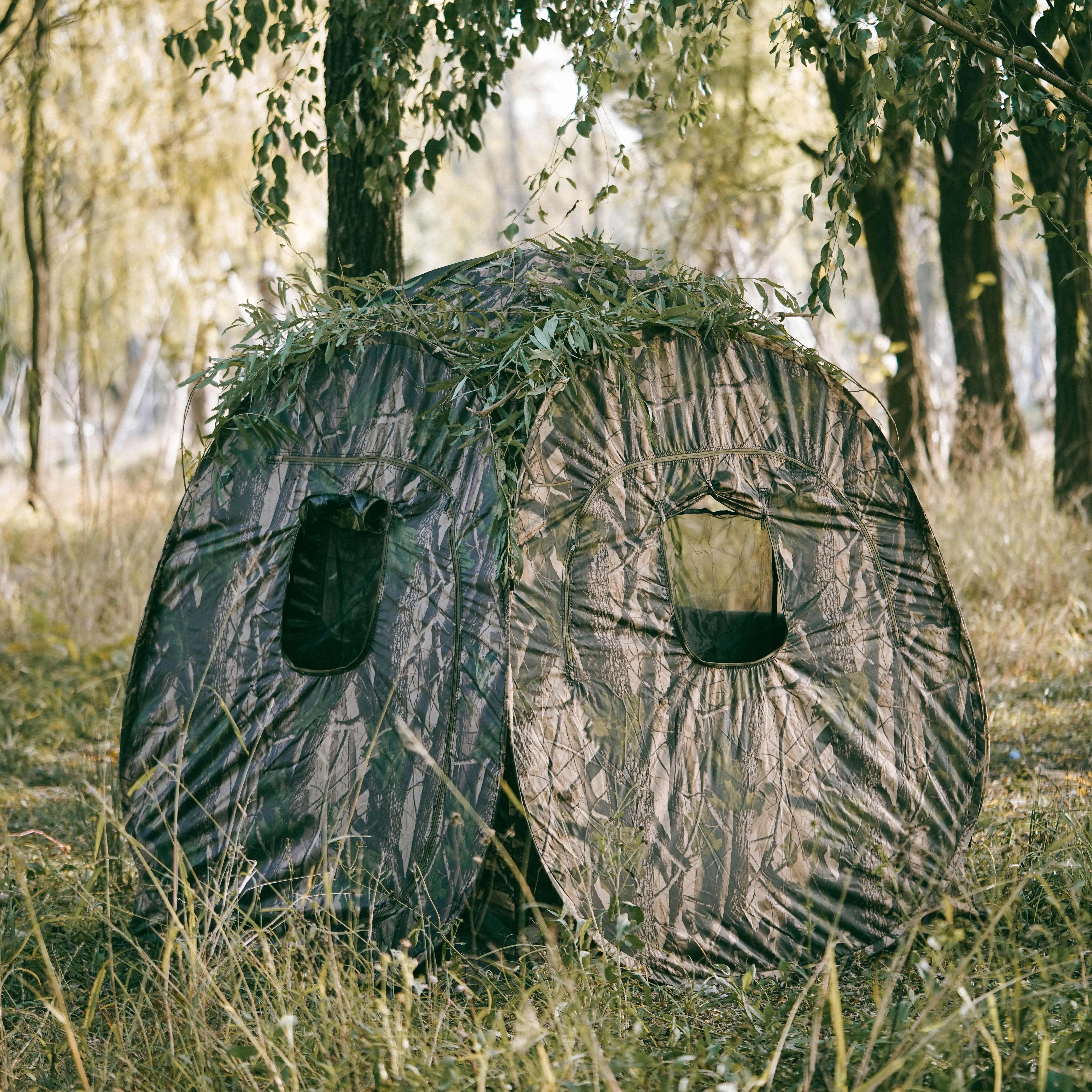 Tente de chasse aveugle de chasse transparente à fil plat en plein air tente de chasse oxford étanche