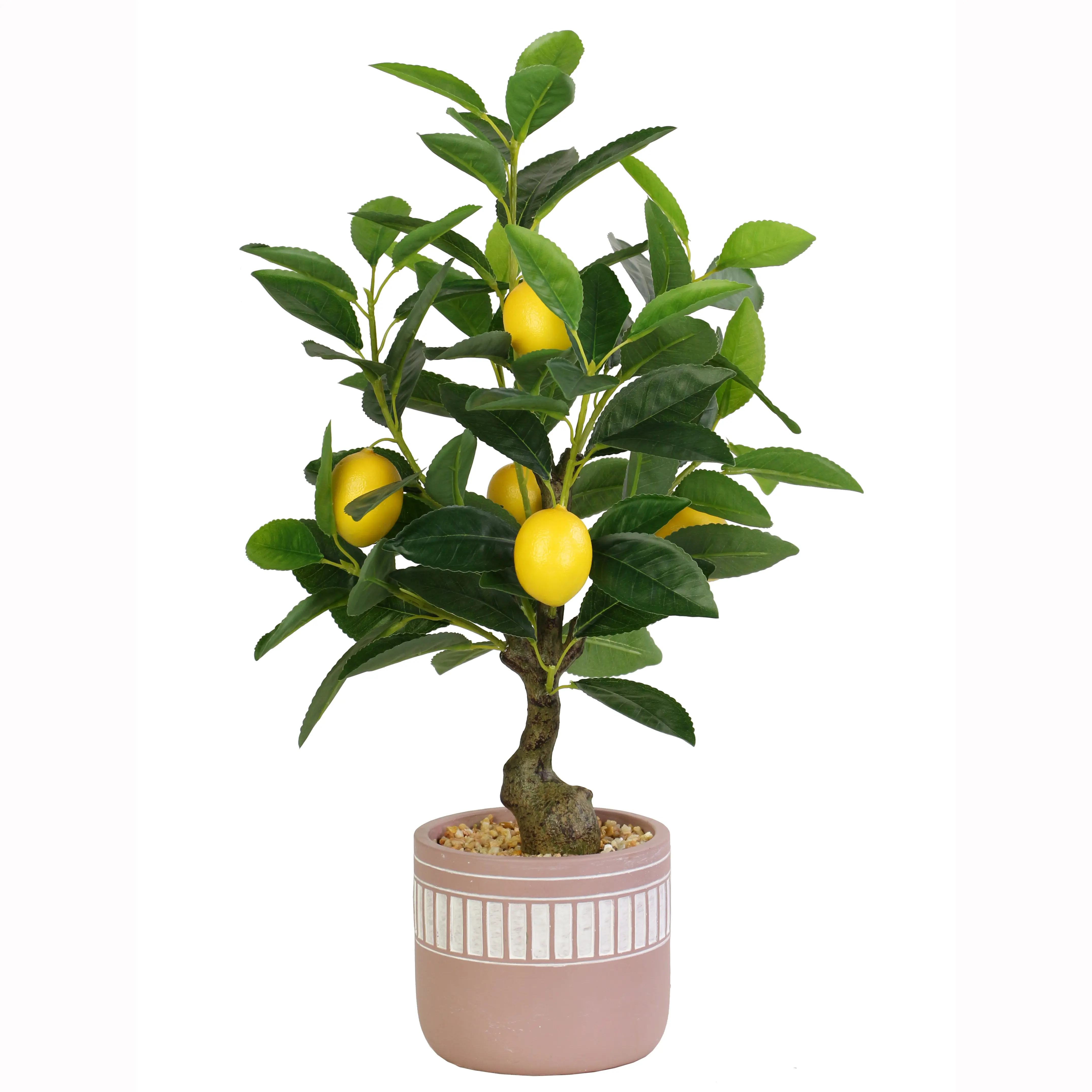 Plante en pot au meilleur prix, arbre de citron décoratif artificiel avec des fruits bonsaï pour la décoration de la maison