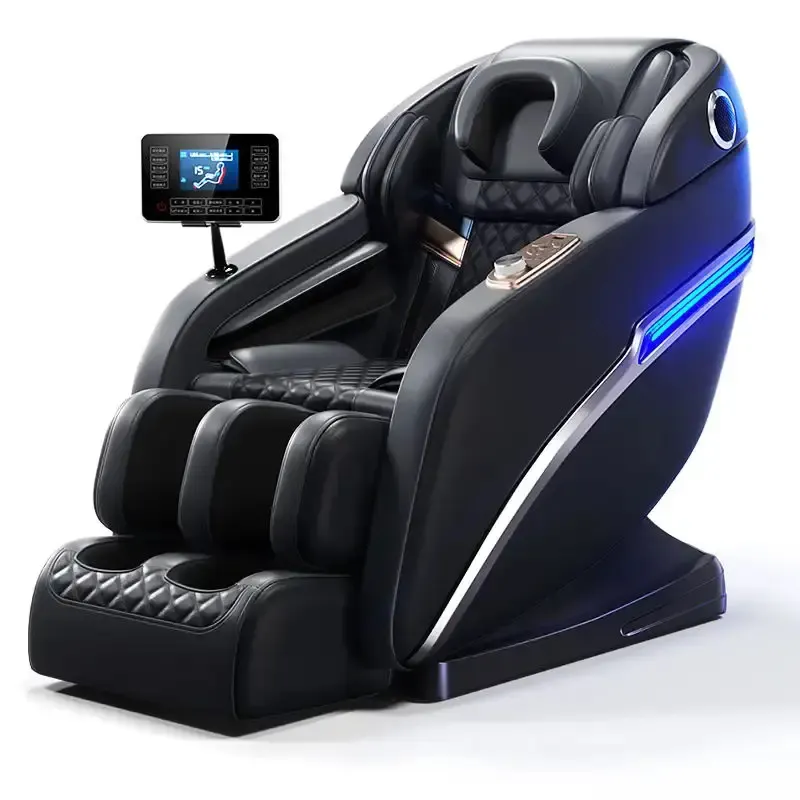 2024 New Design Full Body Zero Gravity 8d Fixed Roller Cheap Price Electric Music Massage Chair With Foot Head Massage