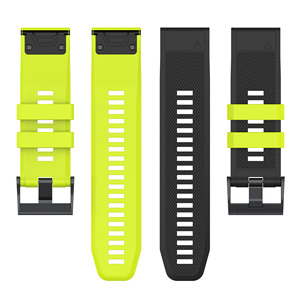 22 Garmin Fenix 6 Pro 5 5X Plus 3HR Fenix7 Fenix7Xシリコンクイックリリースウォッチ用26mmウォッチバンド2色バンドストラップ - Product Image 5