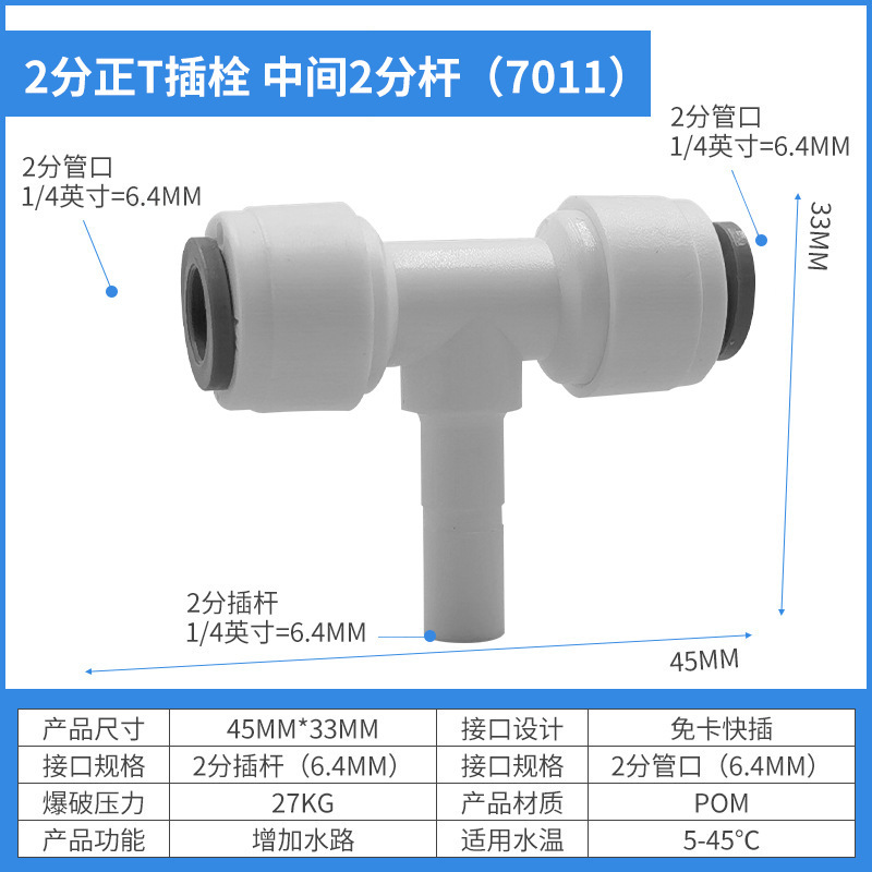 2-point T-bolt, center 2-point rod (7011)