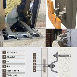 Staffa di fissaggio del rivestimento in pietra angolare in marmo del sistema di supporto della parete in pietra SS304 in acciaio inossidabile - Product Image 3