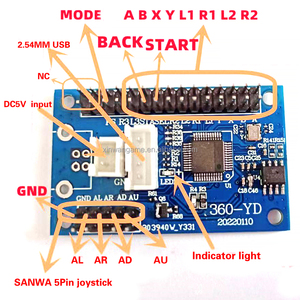 XBOX360 / PC / PC360/Android кодировщик Usb нулевой задержки плата Diy аркадные боевые игры контроллер Джойстик оптом - Product Image 5