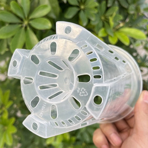 ポットクラシックプラスチックプランター植木鉢プランター大きな屋外植木鉢植物のための屋内装飾大きなサイズの透明なプラスチック
