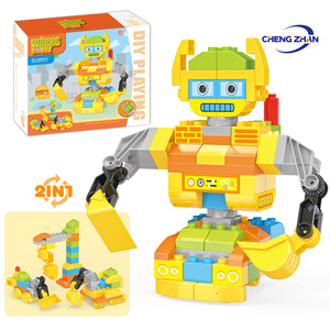 Creative Large Particle Building Block Robot <strong>Toy</strong> with Rotatable Arms Scientific Educational Educational and Decompression <strong>Toys</strong> - Product Image 1