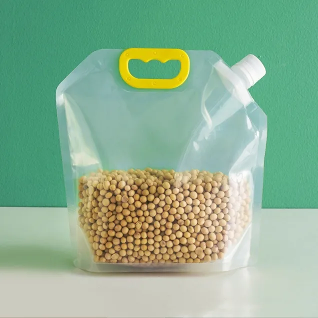Venda quente saco de embalagem de grãos de milho em pó plástico reutilizável de qualidade alimentar por atacado personalizado