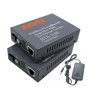 10/100M HTB 3100 Glasfaser konverter RJ45 Karton SM Grau SC 3 Jahre 3 Jahre 5g Onu Triple Play DC 5V/1A Ausgang 0,6 kg - Product Image 1