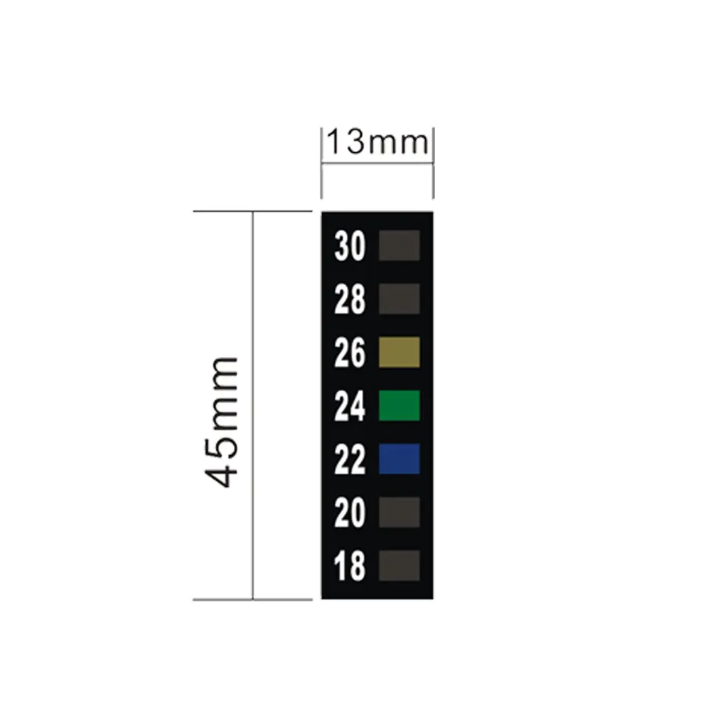 Autocollant de thermomètre à cristal liquide thermochromique personnalisé pour Terrarium de reptiles d'aquarium