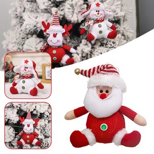 Karikatür noel ağacı kolye noel Santa kardan adam Elk geyik el yapımı Gnomes peluş masa süslemeleri bebek noel dekorasyonları - Product Image 3