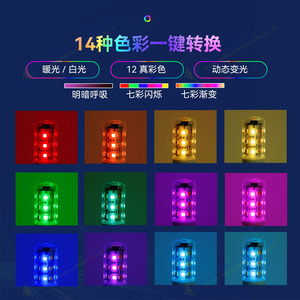 Yeni stil RGB dim G9 3W LED ampul 120V 230V IR kumanda renkli G9 RGB lamba - Product Image 5