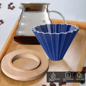 陶瓷咖啡过滤杯可重复使用机器手工冲泡咖啡壶过滤套装漏斗滴头蛋糕过滤杯咖啡王牌 - Product Image 3