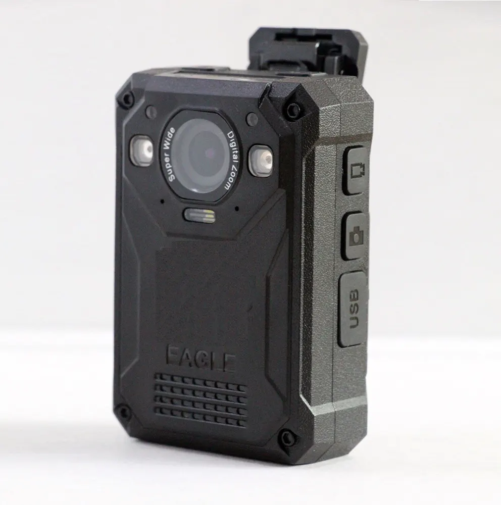 Professionele 3600Mah 1296P IP68 Nachtzicht Rechtshandhaving Body Camera