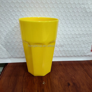 ถ้วยเบียร์ไม่แตกไม่มี BPA สีเหลือง PP ขนาด12ออนซ์
