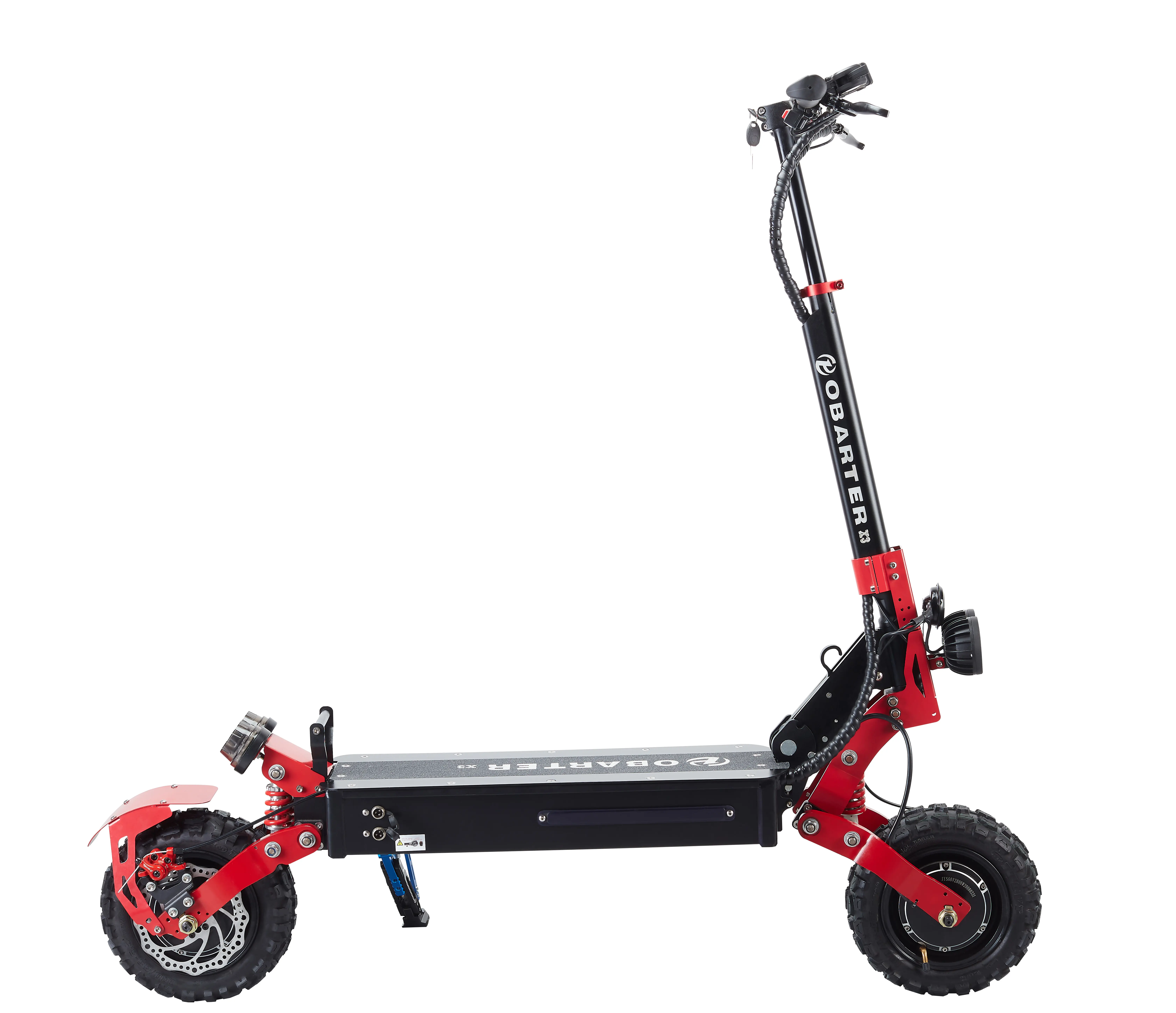 Obarter X3 skuter lipat elektrik dua roda, skuter motor tanpa sikat 2400W off-road 11 inci 48V grosir pabrik