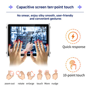 P L C Compatible <strong>Embedded</strong> Touch Screen Manufacturing Automation HMI Panel PC for Production Line CNC Machine - Product Image 3