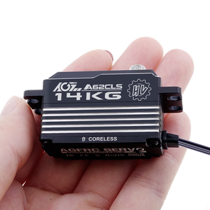 AGFRC A62CLS 57g Aluminum Heat Sink Case HV 14KG 0.074Sec <strong>Programmable</strong> Coreless Low Profile <strong>1</strong>/<strong>1</strong> <strong>2</strong> RC Drift Car Servo - Product Image 2