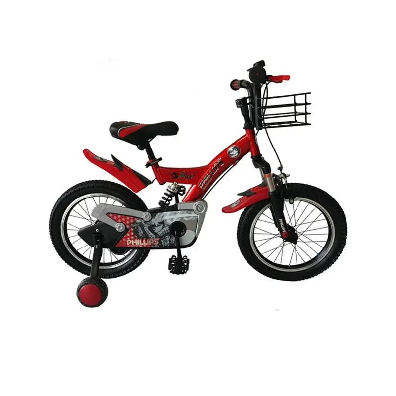 Bicicleta infantil para meninos e meninas, preço de fábrica, vermelho, verde, azul e rosa, modelo Philips