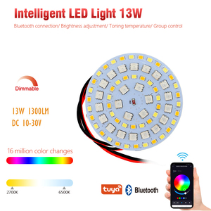 Tuya บลูทูธสมาร์ทแอปควบคุมแสง RGBW ลดแสงสีและอุณหภูมิ LED ปรับได้ลึก - Product Image 5