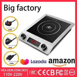 Neu eingeführter Induktion sherd mit 3500W Touchscreen-Knopf, fünfstufiger Einstell <span class=keywords><strong>timer</strong></span> und Temperature in stellung