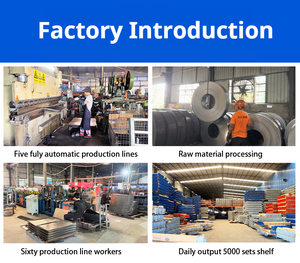 Kệ lưu trữ kệ đơn vị không có vít lắp ráp công nghiệp Kệ chống gỉ kệ kim loại - Product Image 2