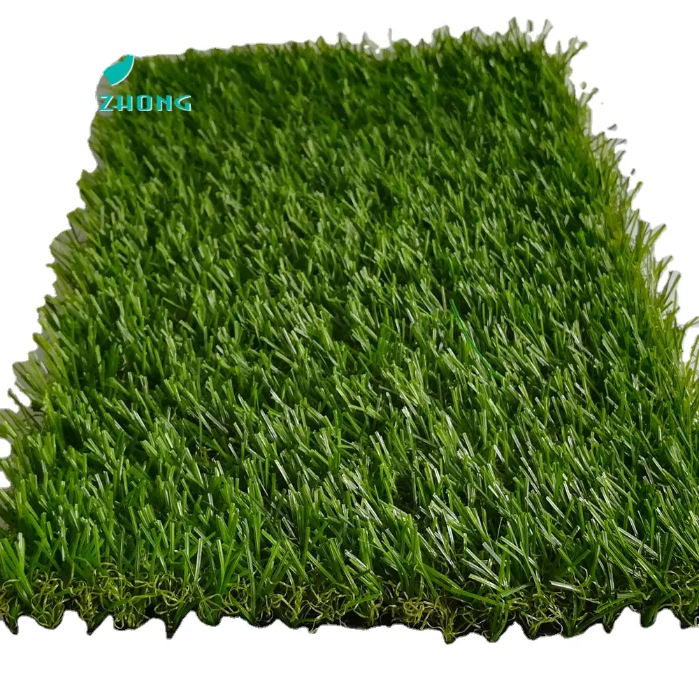 Couverture de sol économique 25 mm hauteur de pile courte Gazon artificiel pour jardin Loisirs et aire de jeux gazon tapis de sol