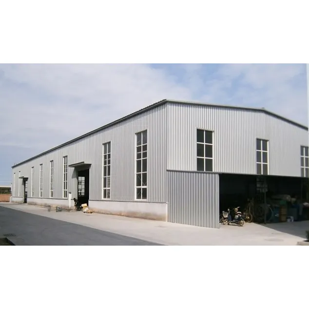 Entrepôt en acier préfabriqué/atelier/hangar/grange hall structure en acier prix