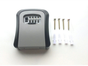 Cheap Full Plastic Key Lock Box 4 Digits Combination Weatherproof Wall <strong>Mount</strong> Key Safe <strong>Hide</strong> a Key Outside with Resettable Code - Product Image 6