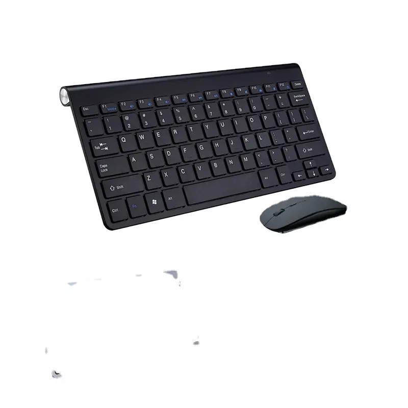 Keyboard Mouse Portabel DATA FROG 2.4G, Keyboard Nirkabel Portabel untuk Mac/Notebook/Kotak TV/Keyboard PCRussian untuk IOS Android Win 10 7