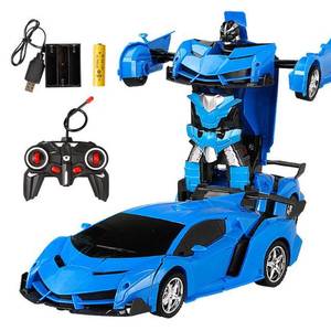 Stokta elektrikli ışık ses şarj uzaktan kumandalı robot rc oyuncak arabalar çocuk için - Product Image 3