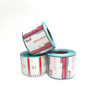 Bedruckte Thermopapier-Preisetikettenrolle mit Starkem Klebstoff, Haltbarkeitsdatum-Aufkleber für Tiefkühlkost-Verpackungen - Product Image 2