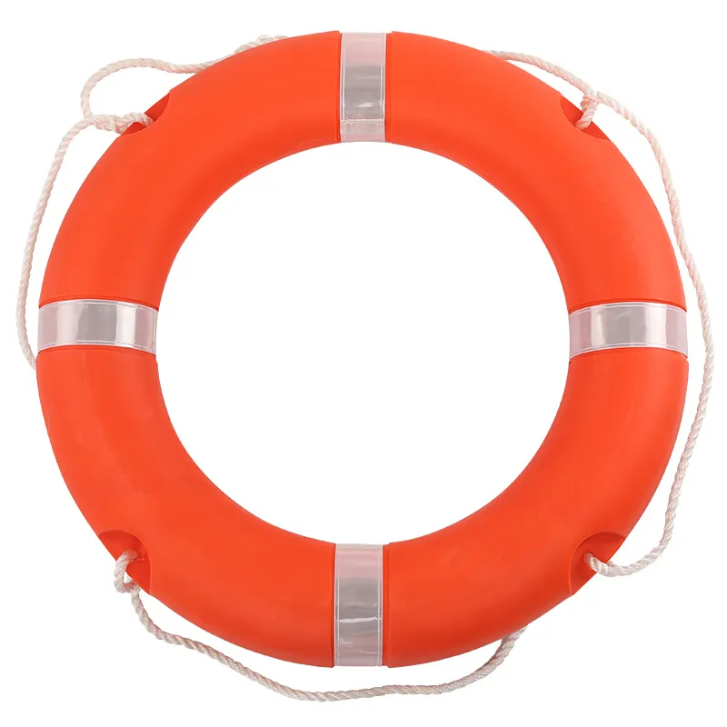 SOLAS Approved 1.5kg 2.5kg 4.3kg Marine Life boje Ring High Buoyancy Life Buoy Floating Rescue Buoy mit Reflective Tapes