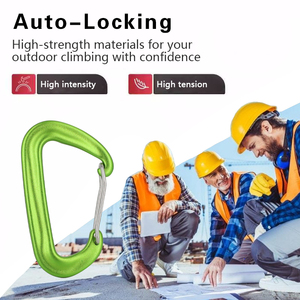 Jensan khéo léo thiết kế 7075 Nhôm d-hình dạng Carabiner Anodized dây thép Cửa Khóa Snap <span class=keywords><strong>hook</strong></span> cho khai thác mỏ - Product Image 5