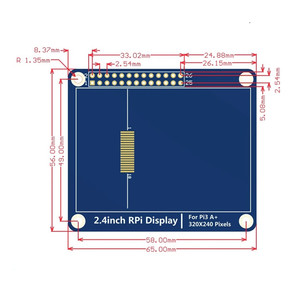 Modulo di visualizzazione Touch Screen LCD colorato da 2.4 pollici 2.4 "ILI9341 240*320 3.3V ~ 5V compatibile con Raspberry Pi 3A +/3B + - Product Image 5
