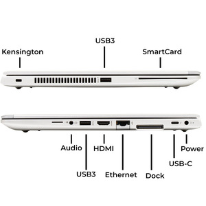 Refurbished for <strong>HP</strong> EliteBook 830 G6 Business Laptop I5 Quad Core Intel Processor 8GB Memory 256GB SSD Windows 10 US Keyboard - Product Image 3
