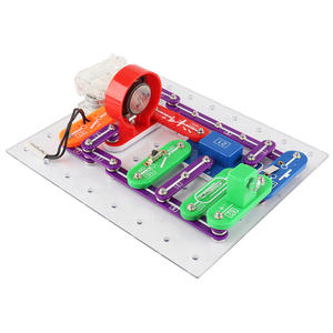 Assemblaggio fai da te giocattoli educativi creativi blocchi circuito building block toy electronic block kit stem toys for kids - Product Image 2