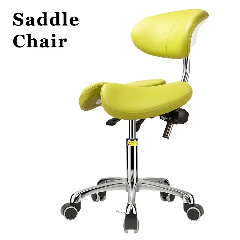 Adjustable Dental Ergonomic Saddle Stool for Dentist Dental Modern School Desk Swivel Chair