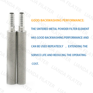 Lianda mới 65 mm OD Duplex 2205 2507 1 micron thiêu kết kim loại bột lọc Cartridge cho dầu Lọc nhiên liệu lọc - Product Image 6
