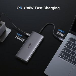 UGREEN Revodok Pro 109 USB Cハブ9 in 1 10Gbps USB C 3.2 & USBA 3.2 4K-HDMI 100WパワーデリバリーSD/TFカードリーダー - Product Image 6