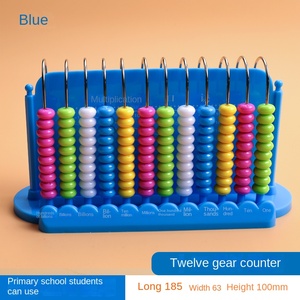 2025 Hot-Selling Traditional Chinese Algorithm <strong>Counting</strong> Frame with 12 Rows of Blue Reinforced Metal Poles Made Durable Plastic - Product Image 3