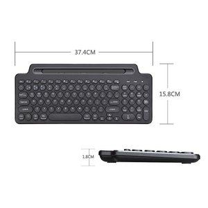 Teclado óptico inalámbrico de 2,4G con soporte de ranura para tarjeta táctil retroiluminado LED para escritorio Nuevo producto - Product Image 2