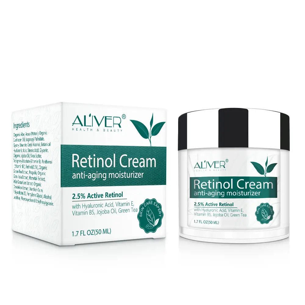 ALIVER Private Label cura della pelle Anti invecchiamento Anti rughe Spot Whitening retinolo crema viso schiarente crema viso idratante