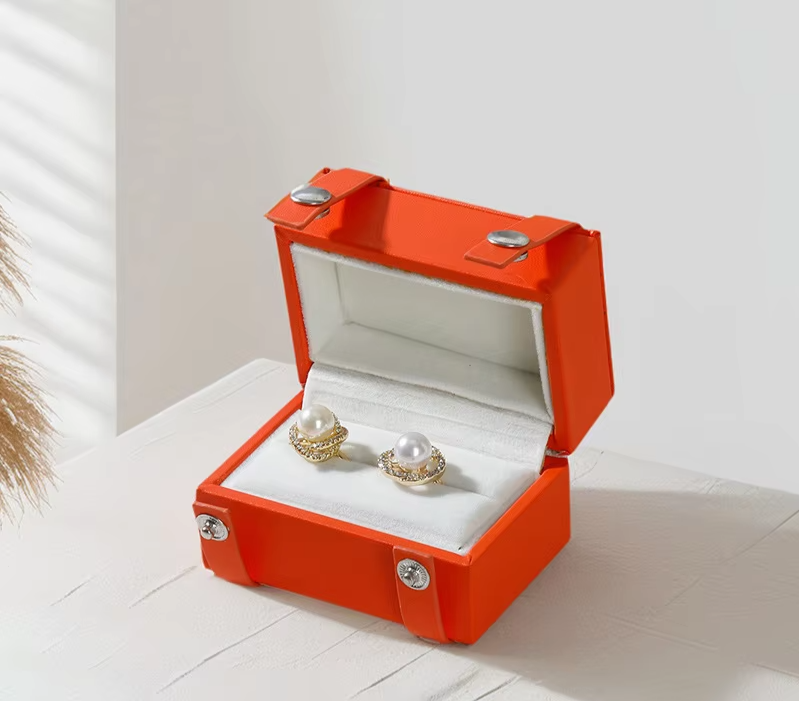Orange Portable Jewelry Box