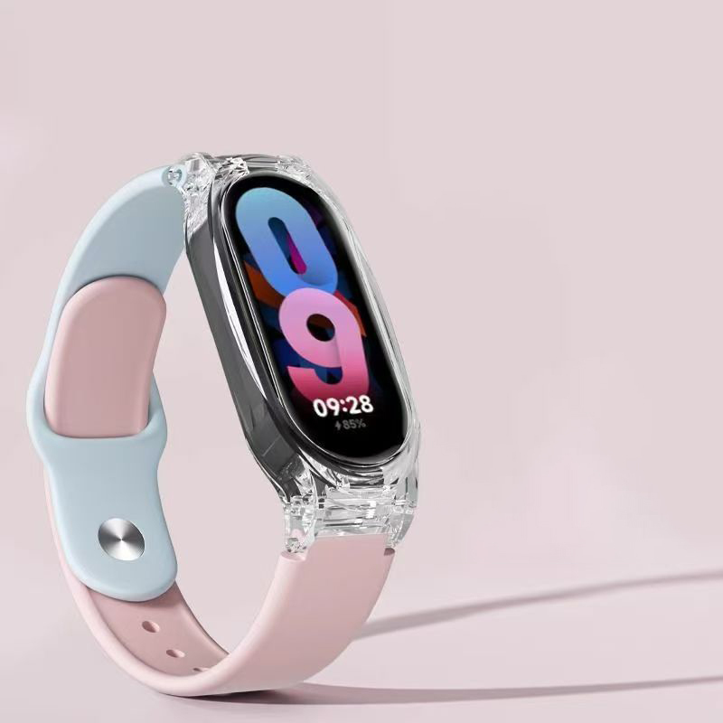 Bleu brume avec rose