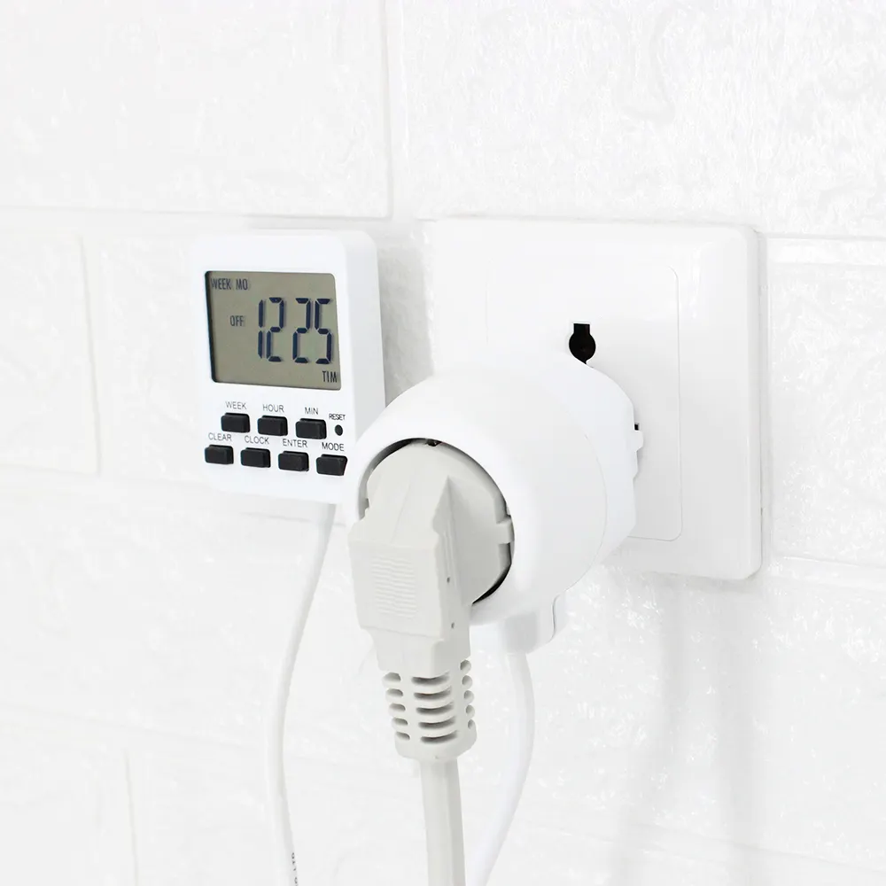 Smart Digital Electronic Timer Socket Eu Plug Timer programmabile digitale