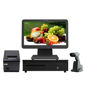 Ndroid/indows-caja registradora electrónica todo en uno, 15,6 pulgadas, escáner POS, máquina de sistema de hardware, ordenador de escritorio - Product Image 1