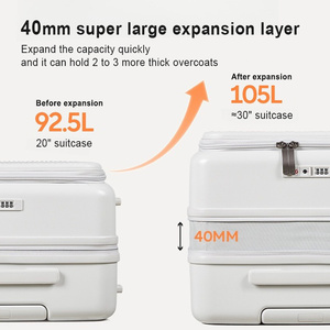 <span class=keywords><strong>2025</strong></span> Hành Lý Trung Quốc Nhà Sản Xuất Trọng Lượng Nhẹ PC Polycarbonate Vali Side Mở Vali Với Dây Kéo Khung - Product Image 6