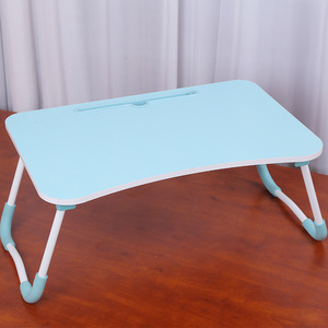 Mdf Wood Laptop Desk Breakfast Food Coffee Mini <strong>Table</strong> Bed Tray Folded <strong>Computer</strong> Tablet Holder Lapdesk - Product Image 4
