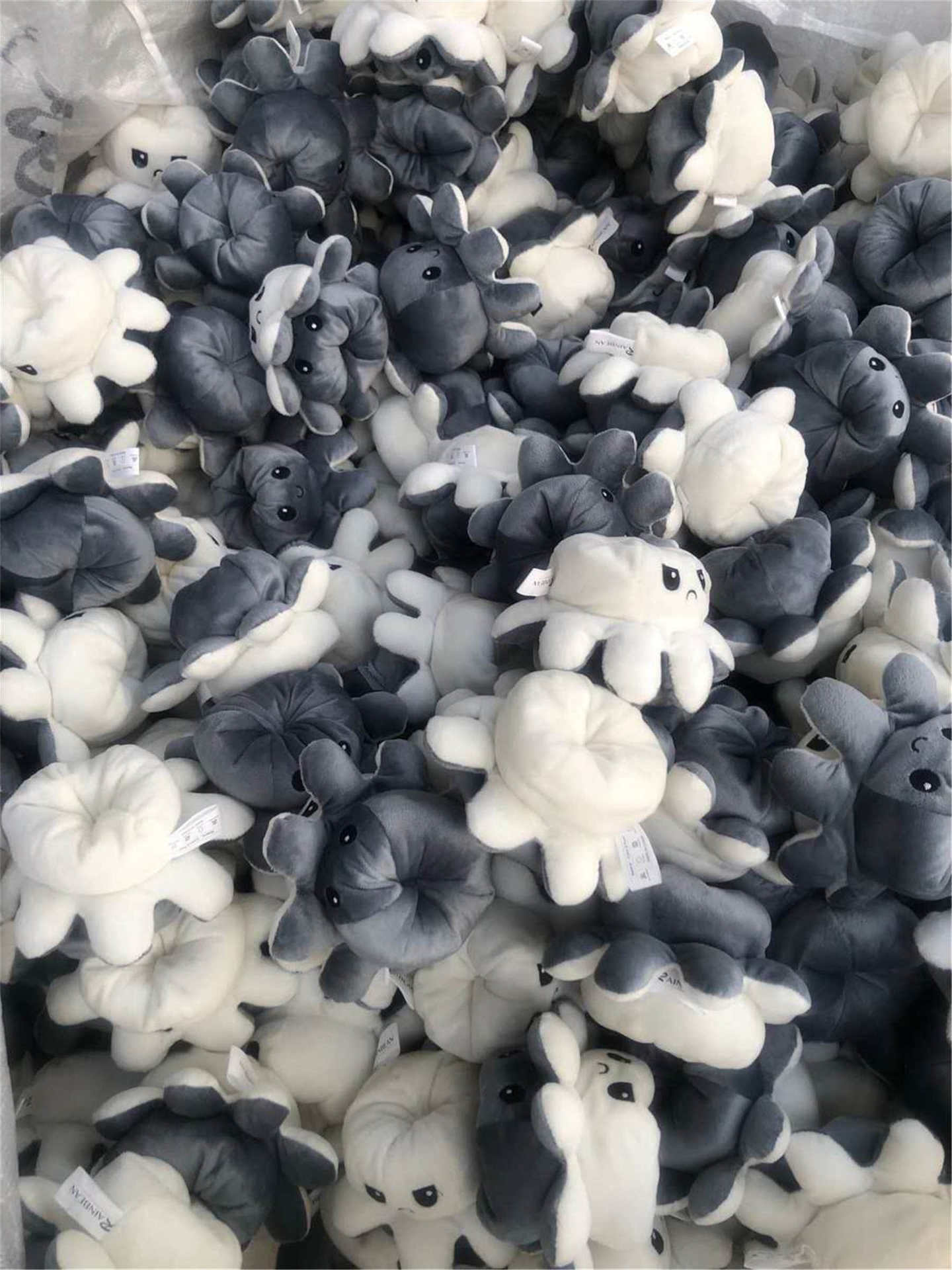 Gray to white