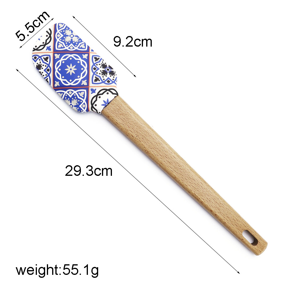 Patrón de flor azul